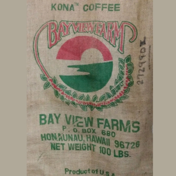 100LB KONA Coffee Green Bean Burlap Jute Bag Sack - Picture 2 of 5